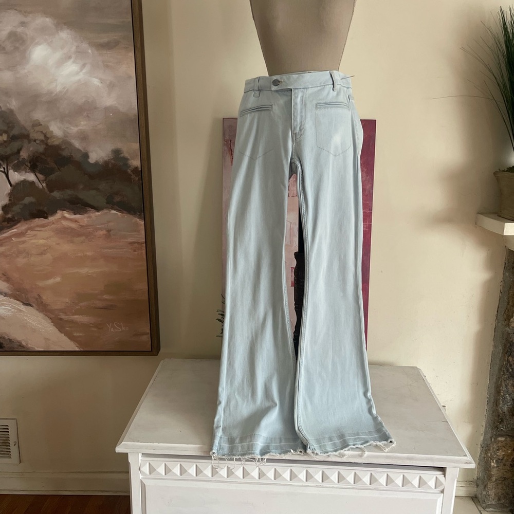 Zara Light Blue Flare Jeans